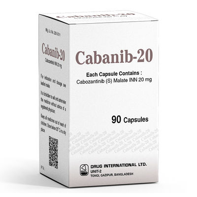 Beacon  Kabozantynib XL-184 Cabozanix  60mg*30 tabletek Rak nerki, rak tarczycy, rak wątroby, mięsak tkanek miękkich, niedrobnokomórkowy rak płuca, rak prostaty, rak piersi, rak jajnika,
