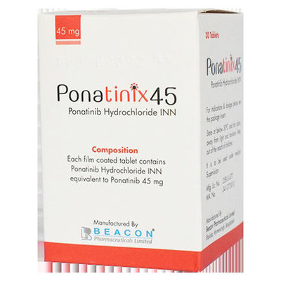30 Kapsułek 45 mg Ponatinib Wielocelowe inhibitory kinazy