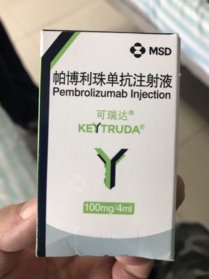 MSD Pembrolizumab MK3475 Keytruda 100 mg/4 ml tabletki Rak płuc nieomalokomórkowy, rak płuc o małych komórkach, raka jelita grubego, raka żołądka, raka przełyku, raka wątroby,